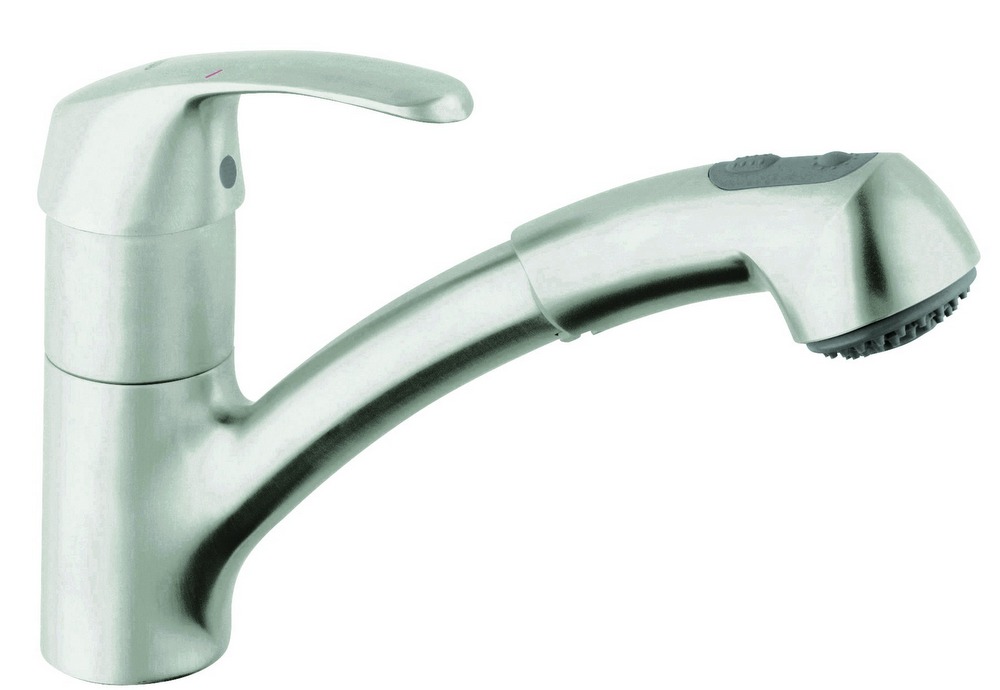 GROHE 32998SD0 Mitigeur Evier Alira Inox Douchette Extractible