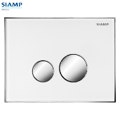 SIAMP 31 1984 60 Plaque de commande REFLET 360 - INGENIO - Blanc Extra Clair/Touches Chromé Mat.