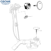 GROHE 19952000 TALENTOFILL - SYSTÈME DE VIDAGE - REMPLISSAGE.