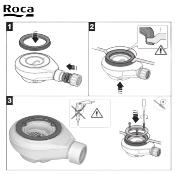 ROCA A27L026000 VIDAGE DOUCHE 90 MM. SANS COUVERCLE. HAUTEUR 6 CM.