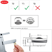 MOUS 93CS AÉRATEUR M24X100 COIN SLOT.