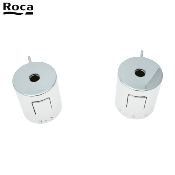 ROCA AG0221600R VICTORIA-T - KIT CROISILLON THERMOSTATIQUES ET FLUX POUR COLONNE DE DOUCHE CHROMÉ.