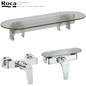 ROCA A5B4961TP0 ATLAS - TABLETTE CLIPSABLE POUR MITIGEUR DOUCHE.