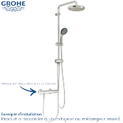 GROHE 26382001 VITALIO START SYSTEM 210 Colonne de douche avec inverseur manuel.