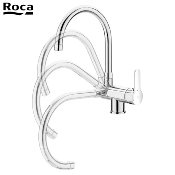 ROCA A5A8209C00 L20. Mitigeur évier avec bec haut rabattable. Chromé.