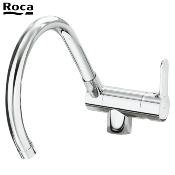 ROCA A5A8209C00 L20. Mitigeur évier avec bec haut rabattable. Chromé.