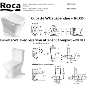 ROCA A80164A004 NEXO - Abattant WC Nexo Silencio.