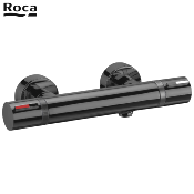 ROCA A5A1409CN0 T-1000 Mitigeur Douche thermostatique mural, Titanium black.