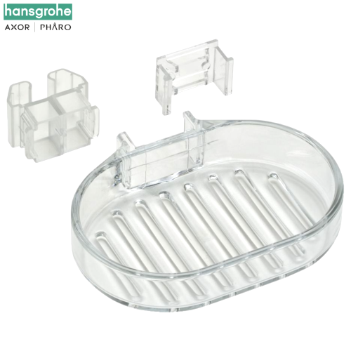 HANSGROHE 28685000 UNICA E et F - Porte-savon UNICA, transparent.