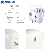 REGIPLAST 2150 REGISTAR Réservoir Attenant à commande double débit 3/6 litres.