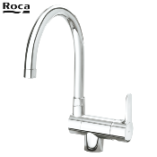 ROCA A5A8209C00 L20. Mitigeur vier avec bec haut rabattable. Chrom.