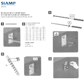 SIAMP 34 1133 07 Ensemble Socle Bras pour Plaque De Commande Verso 1100 et Verso 350.