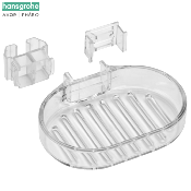 HANSGROHE 28685000 UNICA E et F - Porte-savon UNICA, transparent.