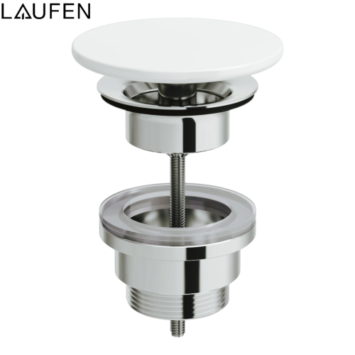 LAUFEN H8981880000001 BONDE DE VIDAGE TOUJOURS OUVERT. BLANC.