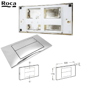 ROCA A890045001 DUPLO RETRO - PLAQUE DE COMMANDE 32X17 CHROMÉ.