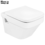 ROCA A80178C004 DAMA SENSO COMPACT - Abattant WC Blanc, Fermeture Ralentie.