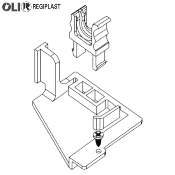 REGIPLAST 620009 SUPPORT ROBINET FLOTTEUR POUR RESERVOIR EUROFUTURA 620.