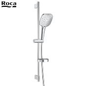 ROCA A5B1A10C00 PLENUM SQUARE 140/3. Kit Douche Chromée. Douchette 3 Fonctions