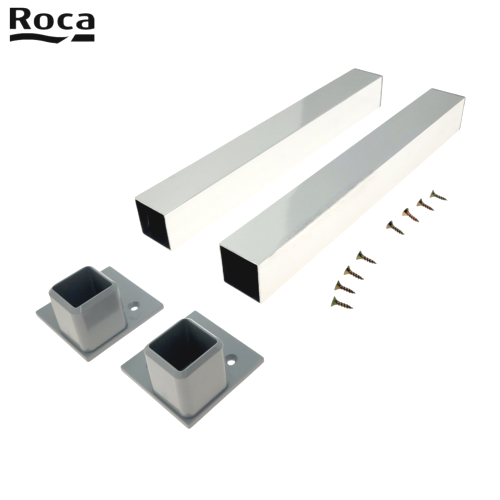 ROCA A816413001 VICTORIA - UNIK Jeu de 2 pieds chromés, 300 mm.