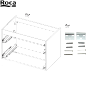 ROCA AU0013300R KIT FIXATION MURALE POUR  MEUBLE.