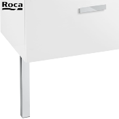 ROCA A816413001 VICTORIA - UNIK Jeu de 2 pieds chromés, 300 mm.