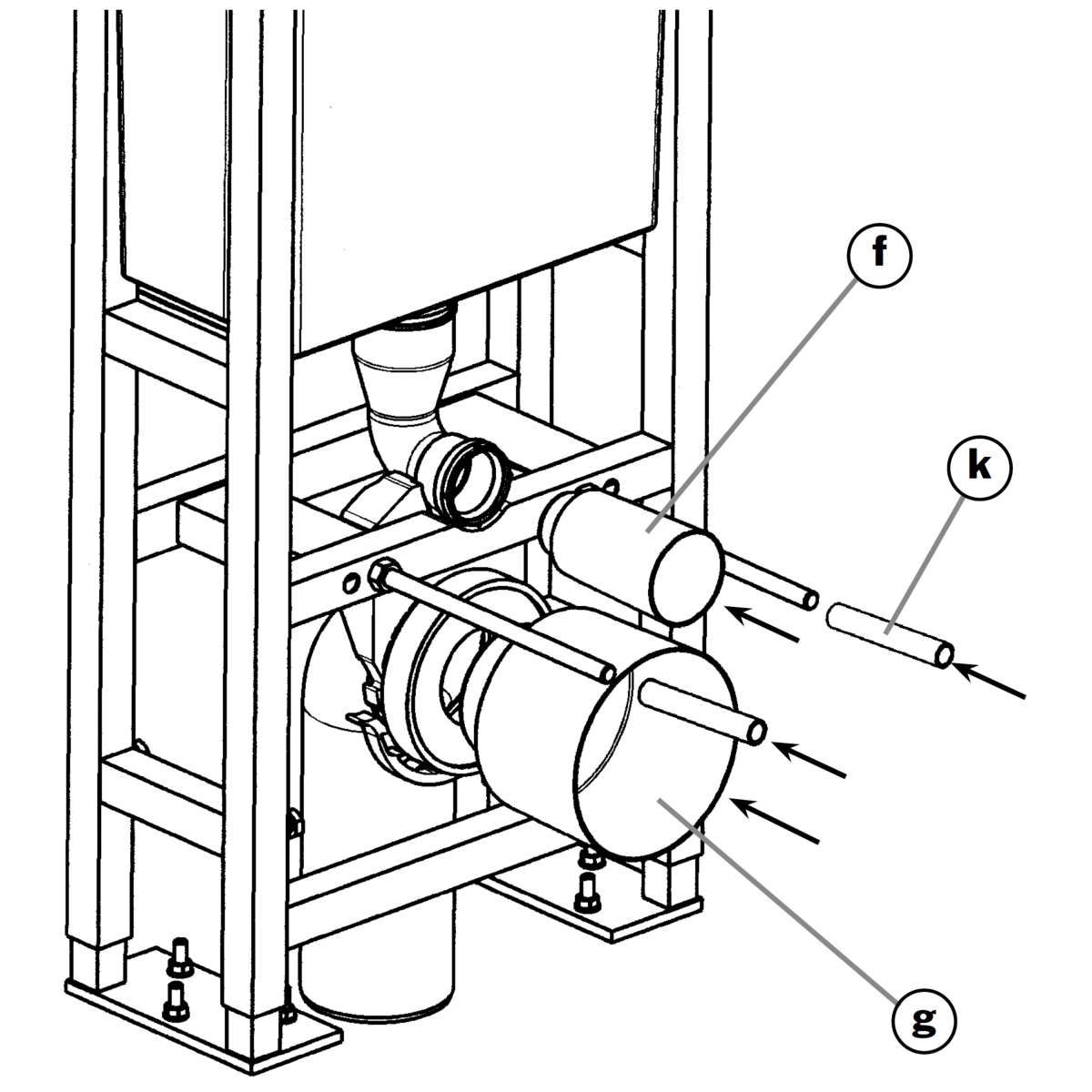 4pcs Tiges Filetées M10 pour Barrières d'escaliers et de Portes Kit de  Fixation par pression