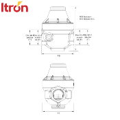 ITRON ISOBAR+ CC MG - Réducteur de pression FF 3/4" (20x27 mm).