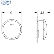 GROHE 19952000 TALENTOFILL - SYSTÈME DE VIDAGE - REMPLISSAGE.