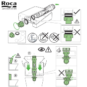 ROCA AH0009200R SOUPAPE POUR RESERVOIR WC RIMLESS.